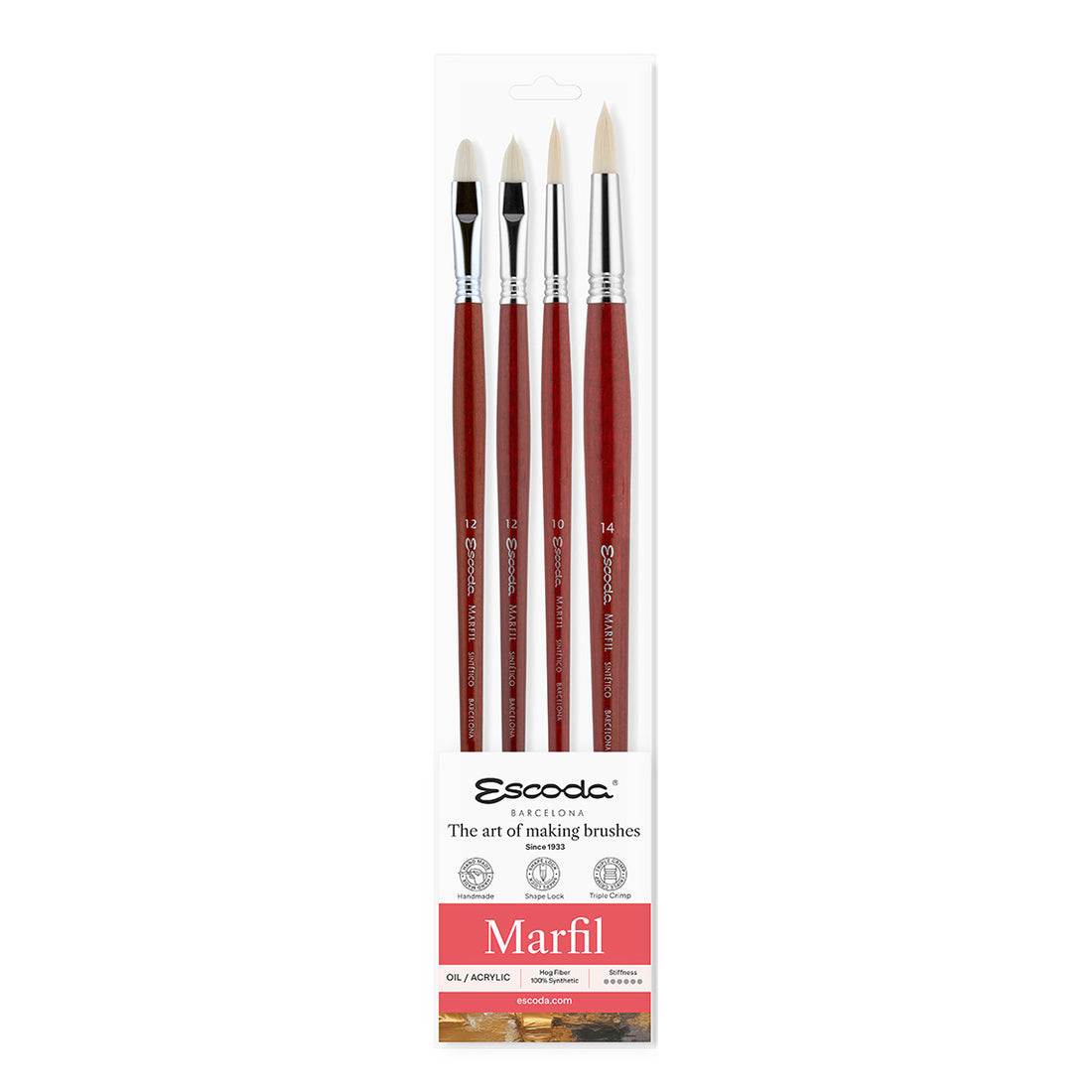 Escoda Marfil Brush Set for Oil and Acrylic
