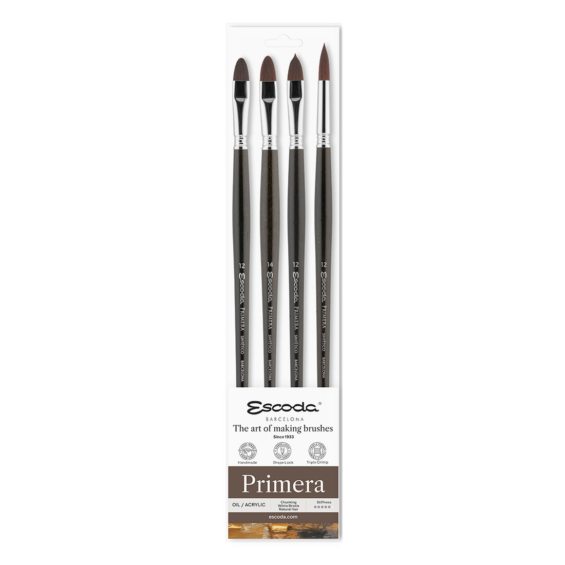 Escoda Primera Series Brush Set for Oil and Acrylic