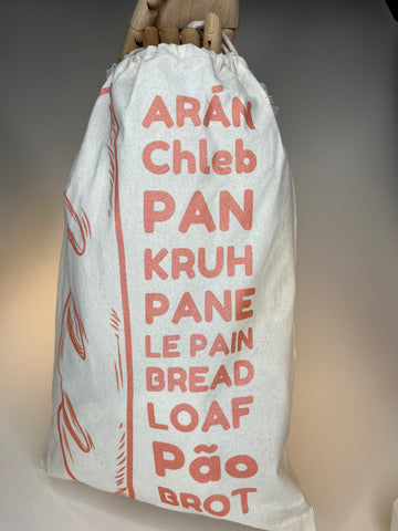 "Arán/ Bread..." Fair Trade, Organic Cotton Bread Bag