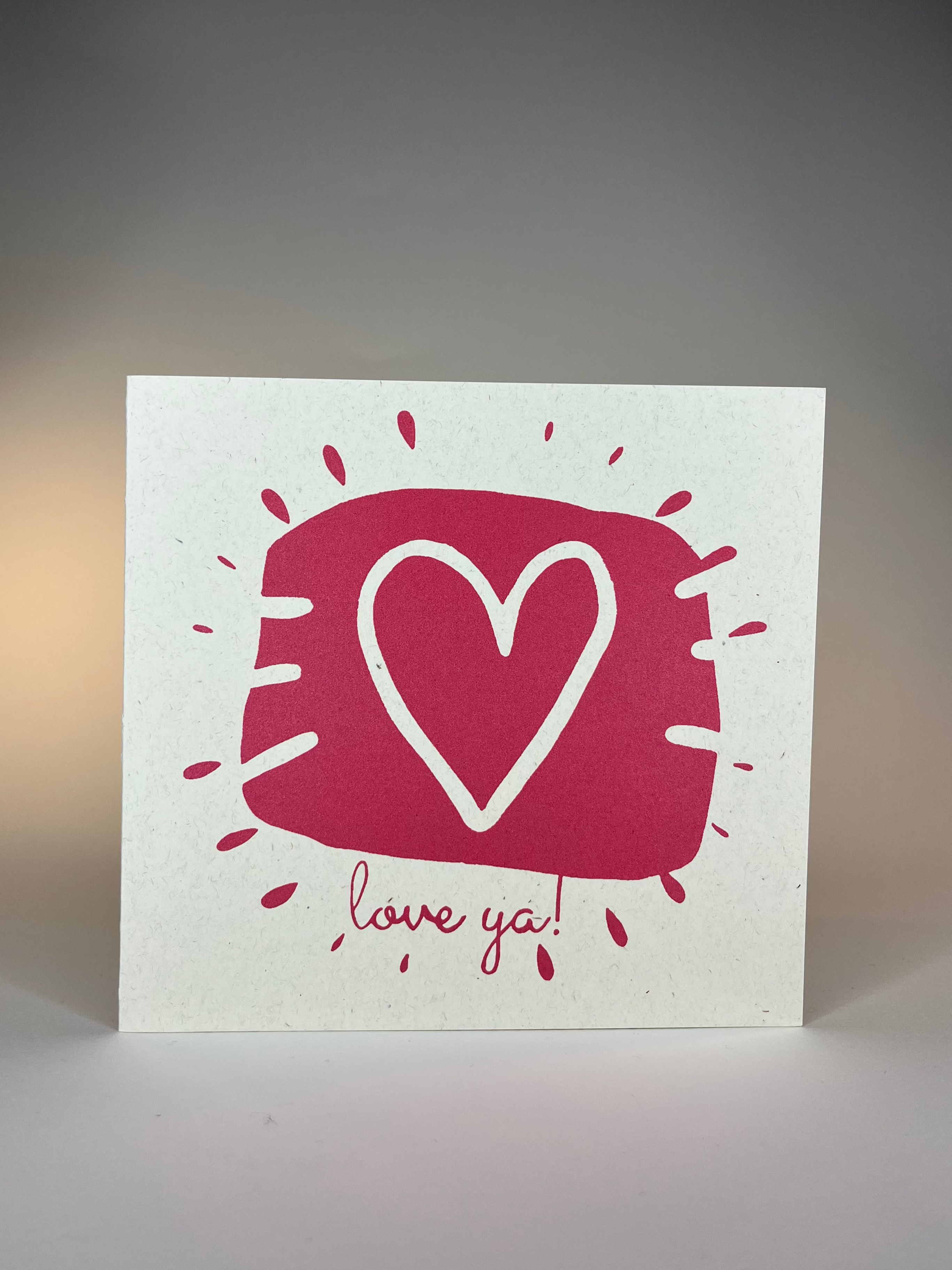 "Love Ya" Square Card