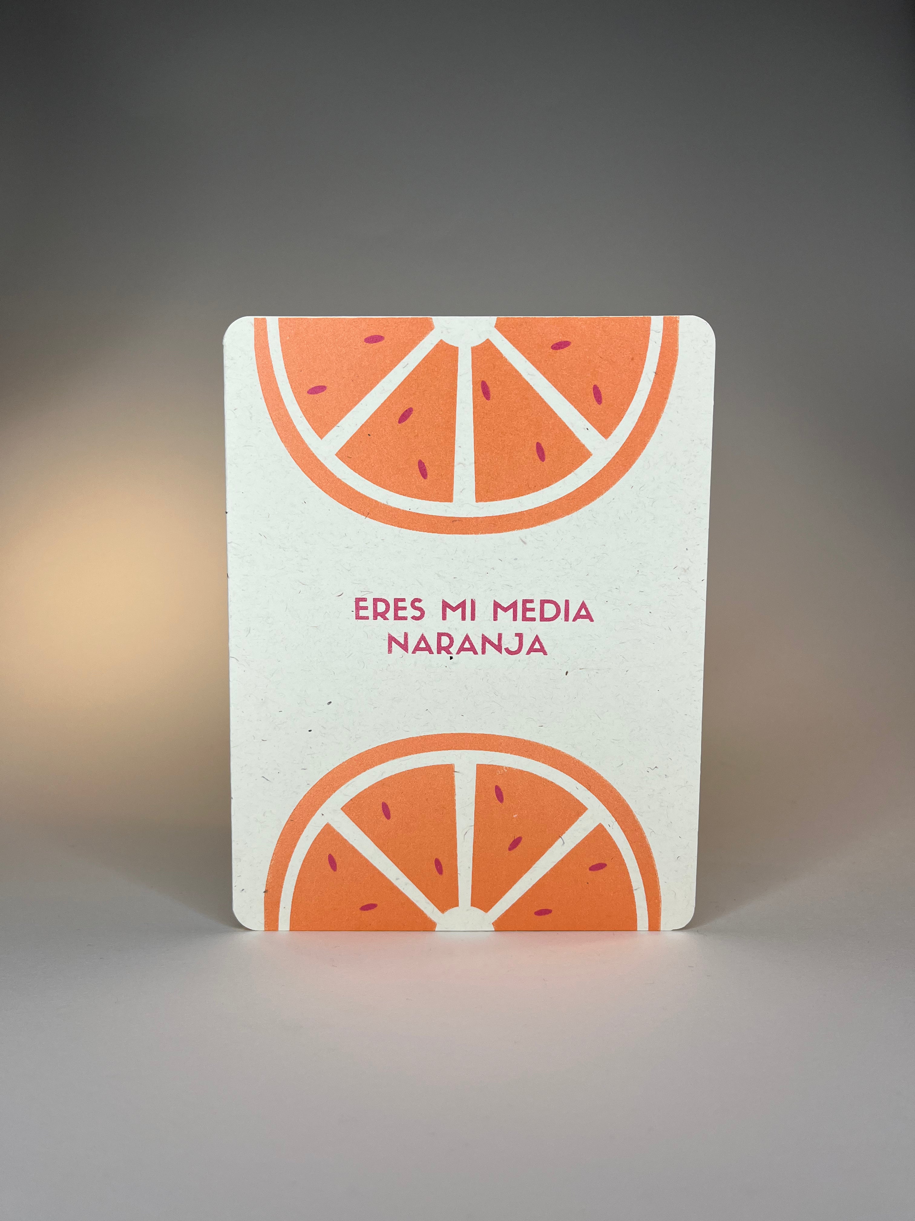 "You are my cupán tae /  Eres mi media naranja" A5 Card