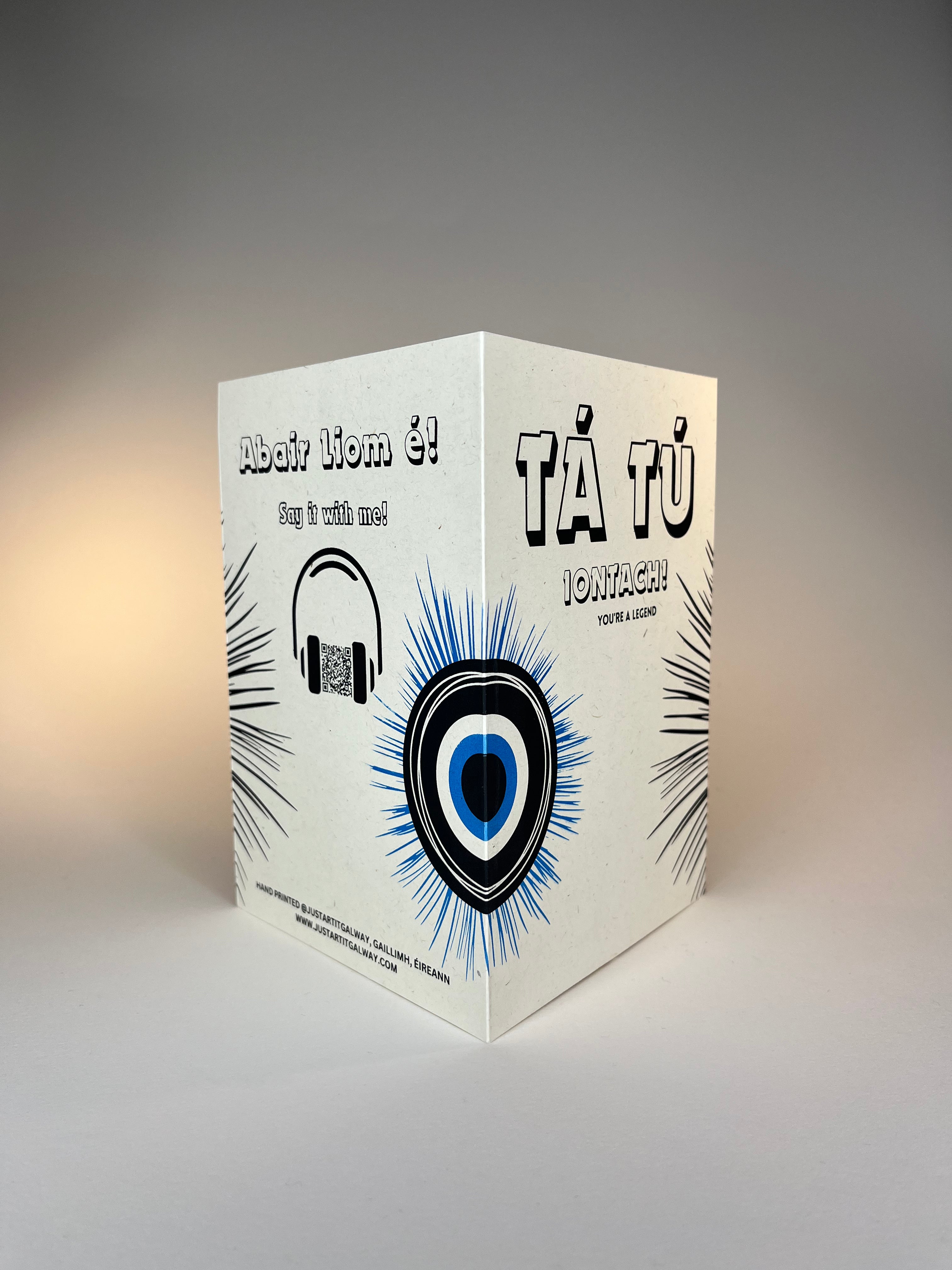 "Tá tú iontach / You are a legend" Bilingual Gaeilge A5 Card