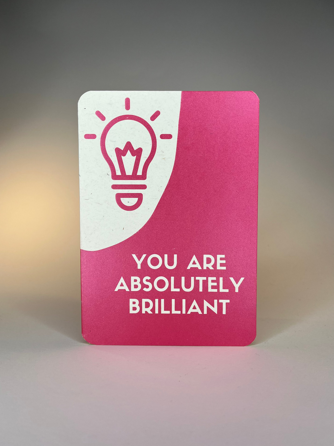 "Tá tú ar fhabhas amach is amach / You are absolutely brilliant" Bilingual Gaeilige Double Printed A5 Card