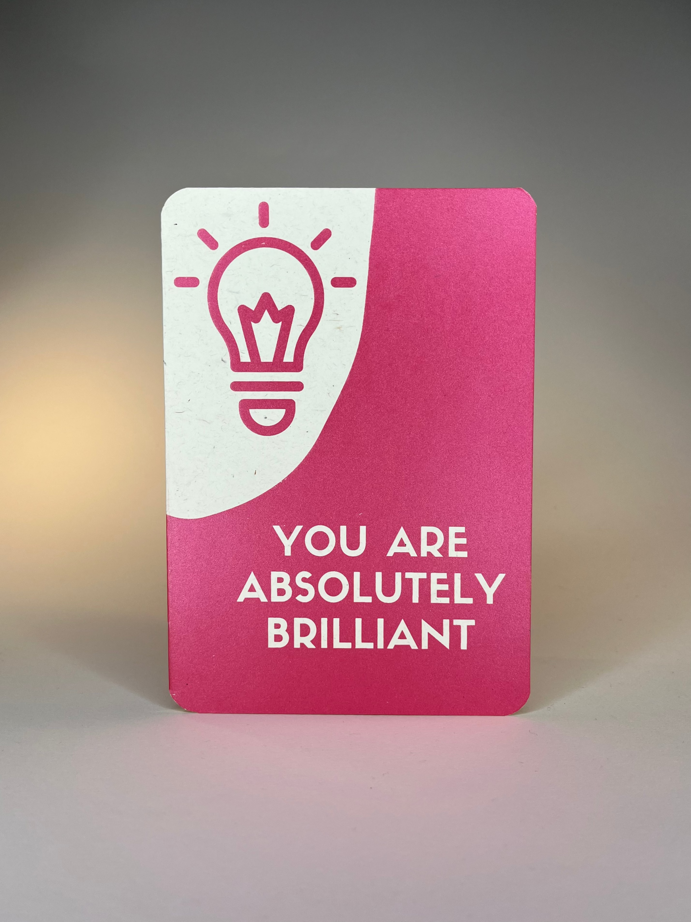 "Tá tú ar fhabhas amach is amach / You are absolutely brilliant" Bilingual Gaeilige Double Printed A5 Card