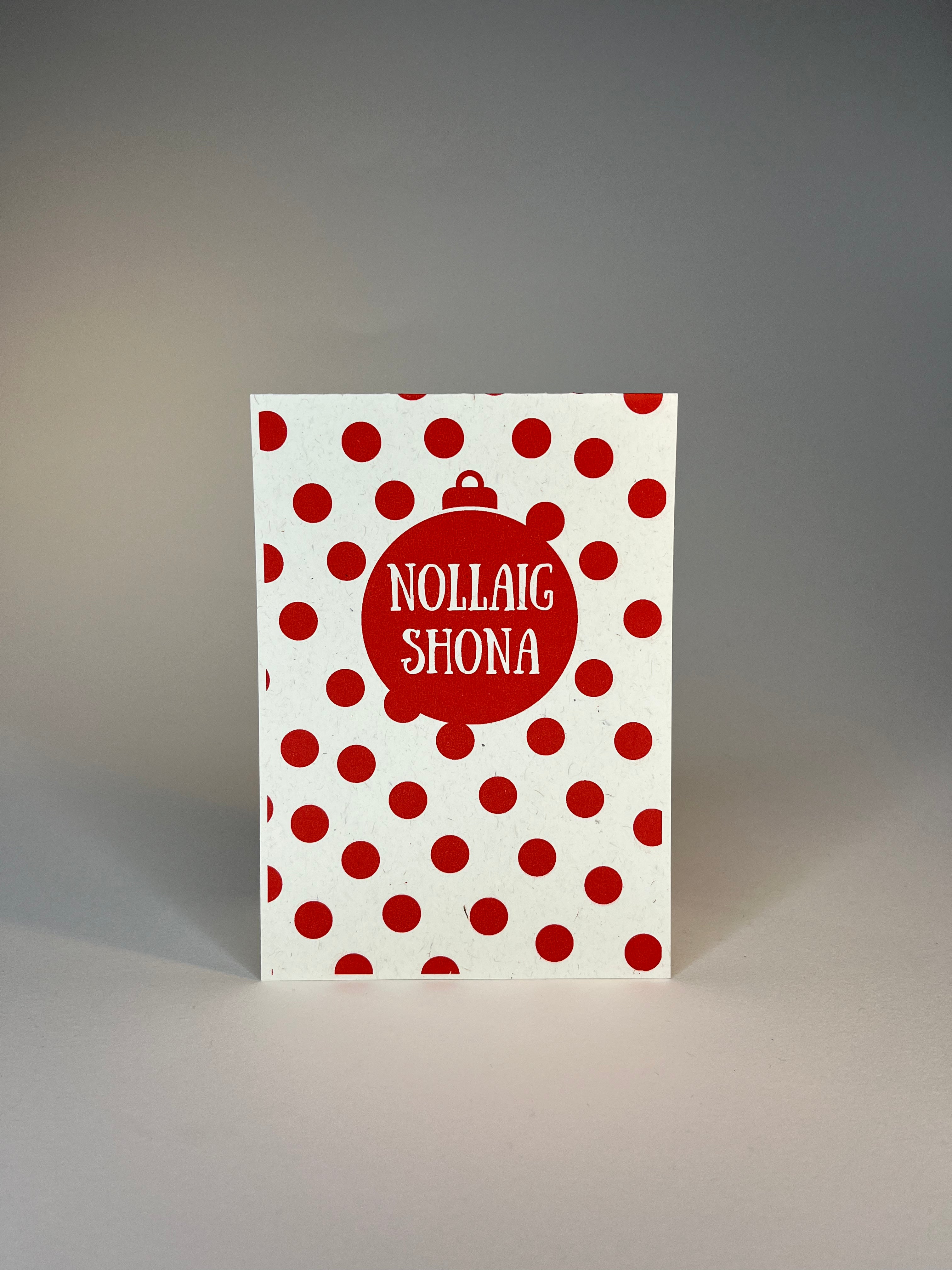 "Nollaig Shona" A6 Card