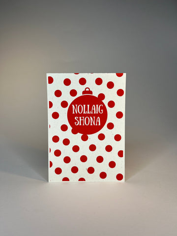 "Nollaig Shona" A6 Card