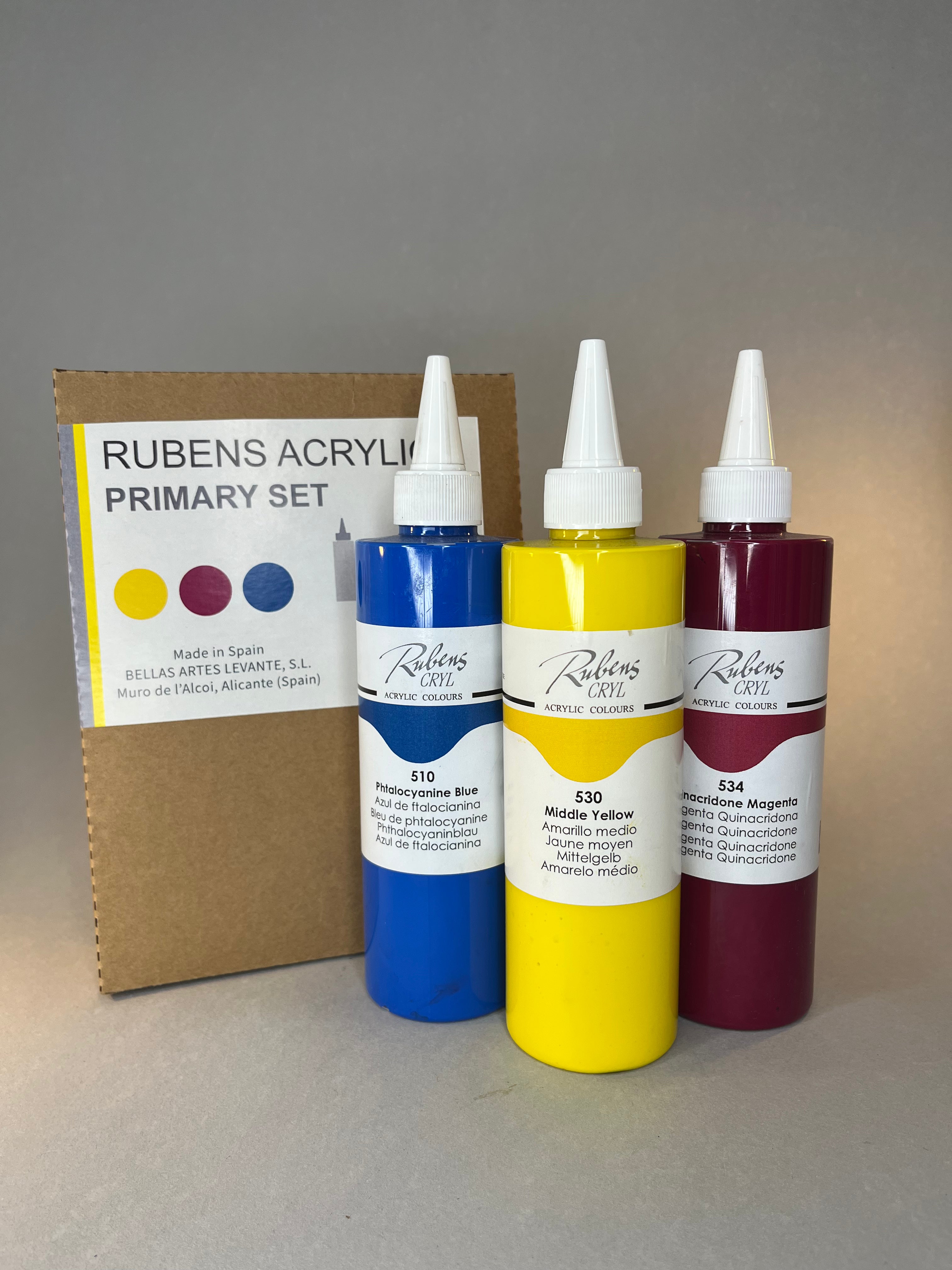 Just Art It x Rubens Acrylic Primary Set