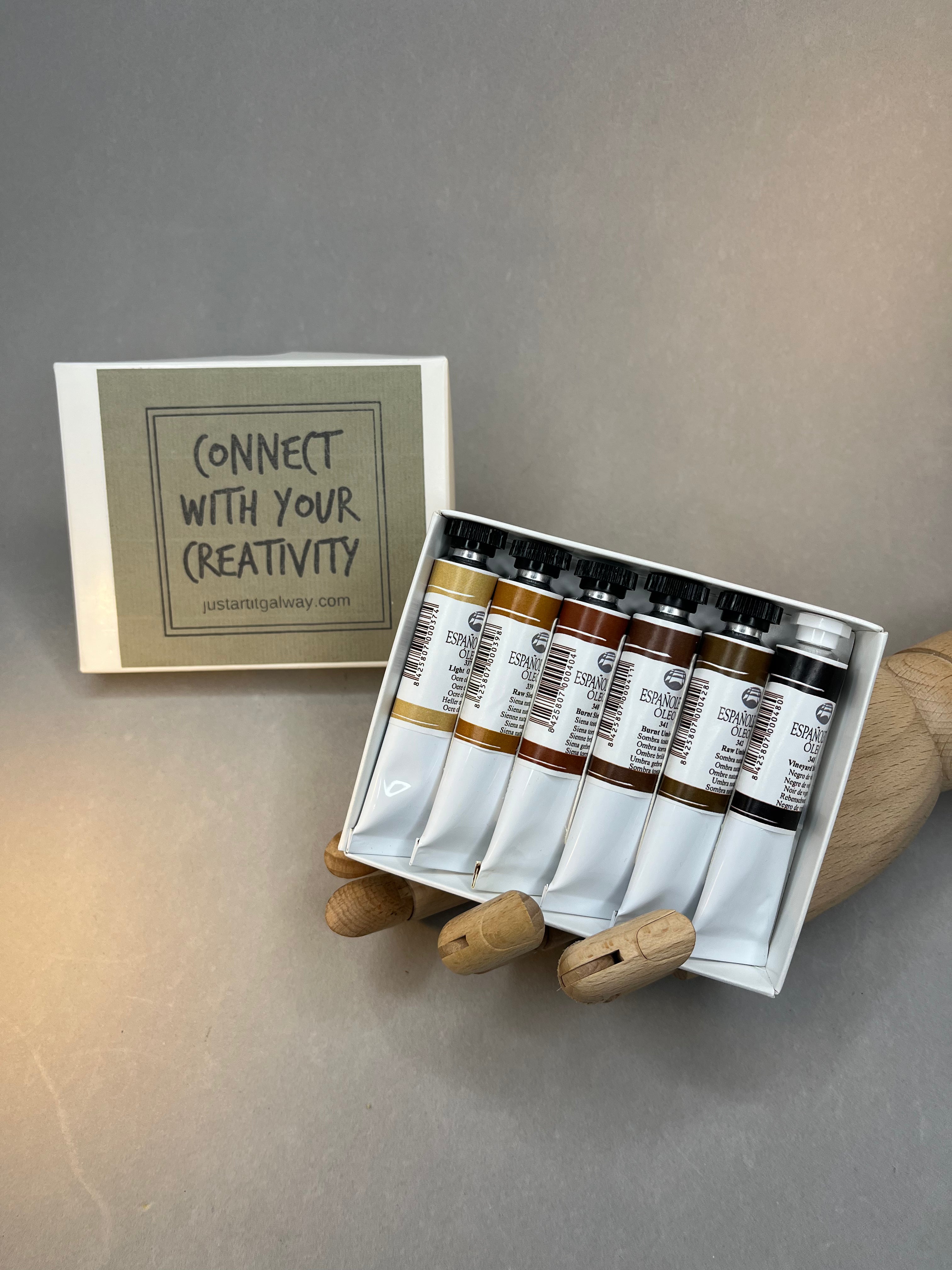 Just Art It Earth Tones Oil Paint Set