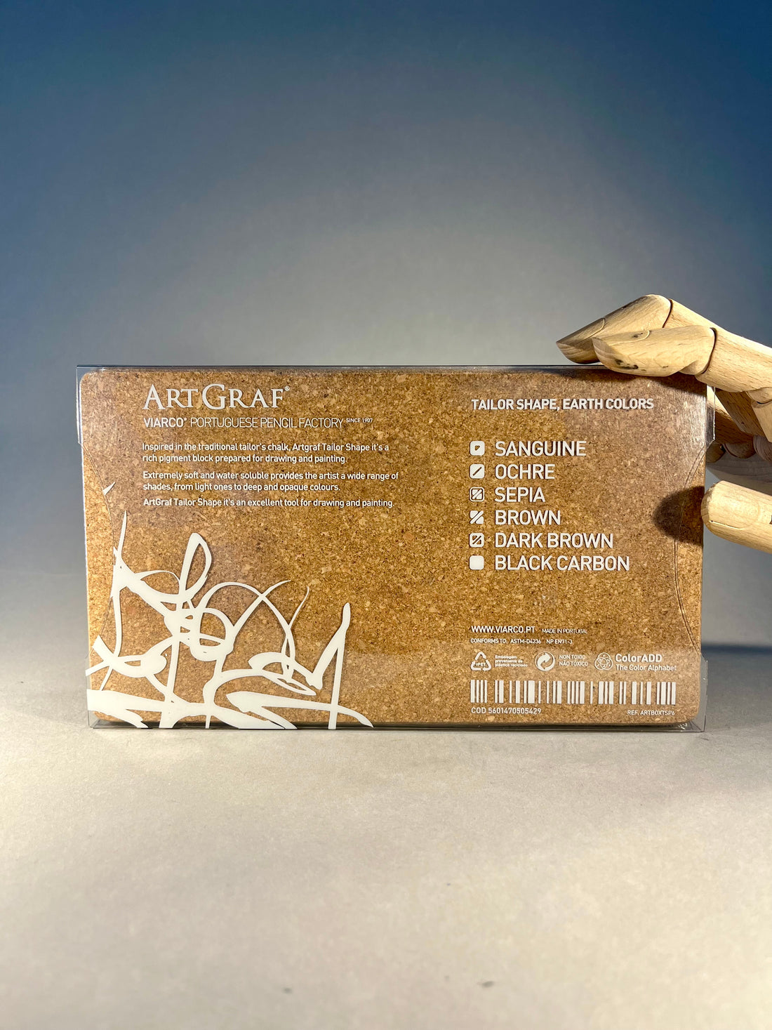 ArtGraf Tailor 6-piece set with cork base - Earth Tones