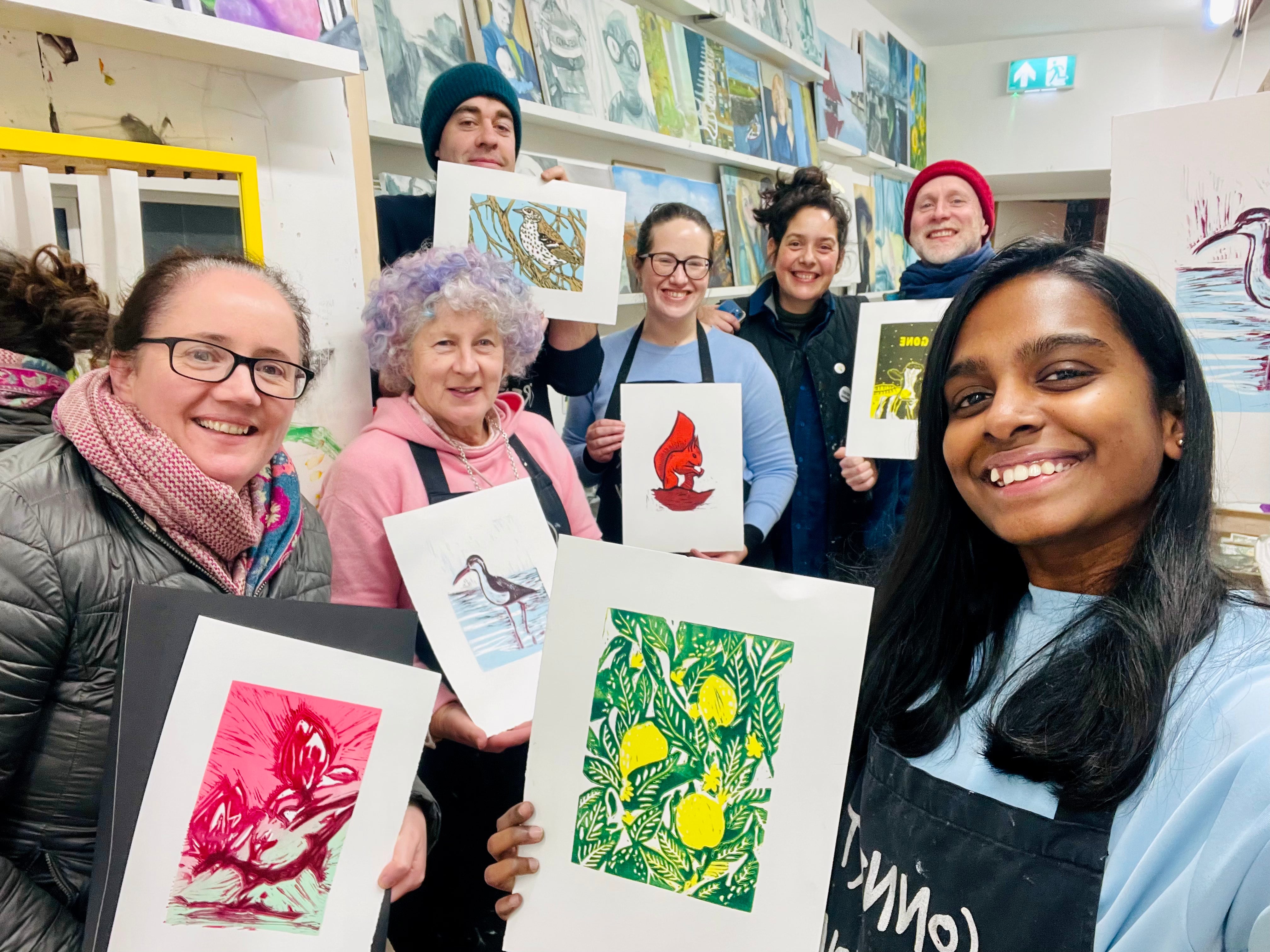 Reduction Linocut Technique Acid Free Relief Printmaking Course