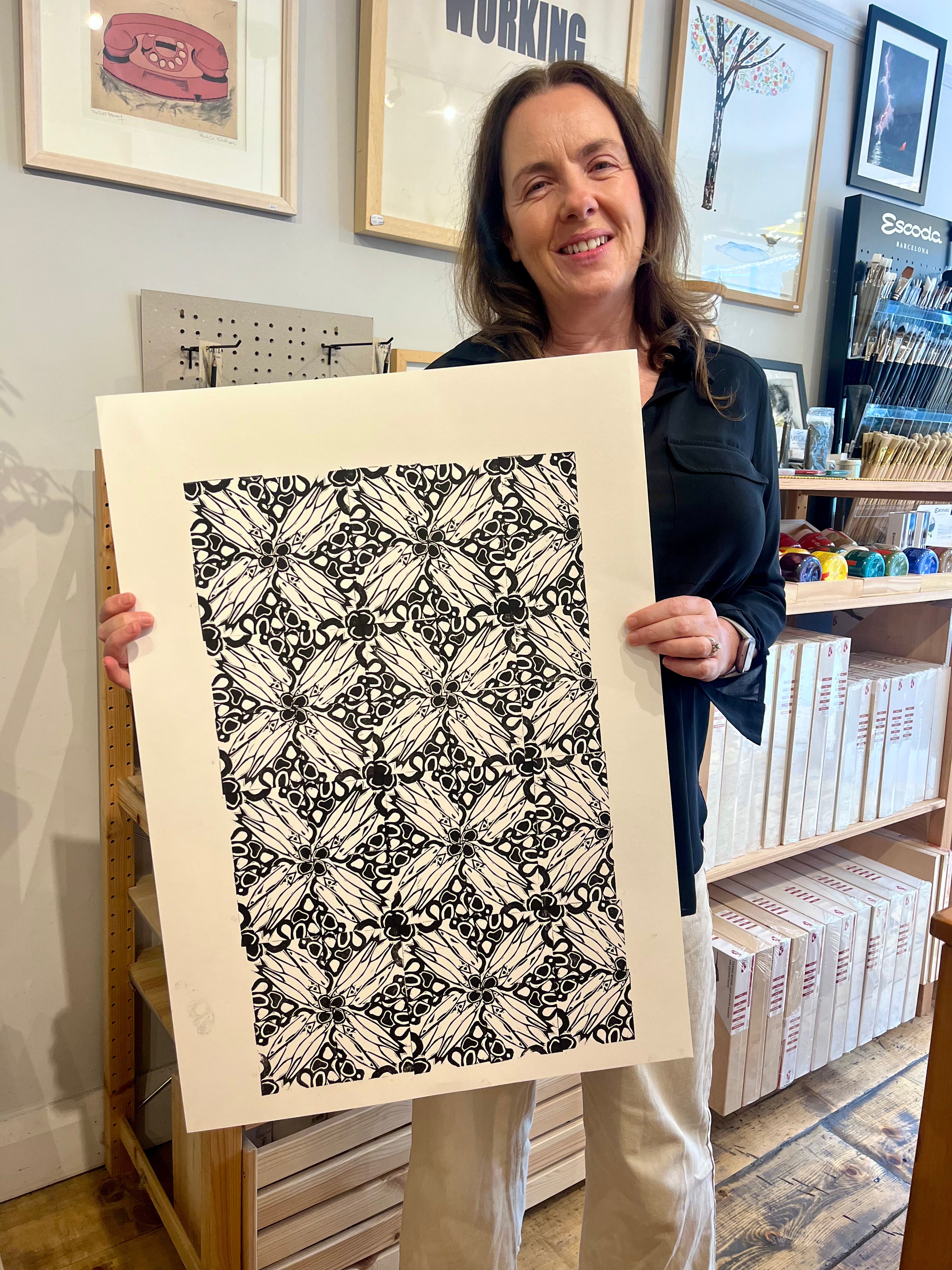 Block Printing with Repetitive Patterns 3 Week-Course