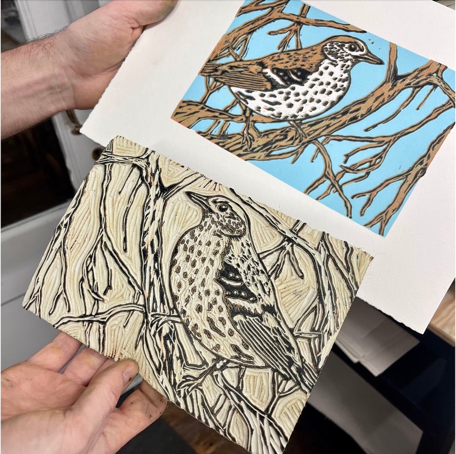 Reduction Linocut Technique Acid Free Relief Printmaking Course