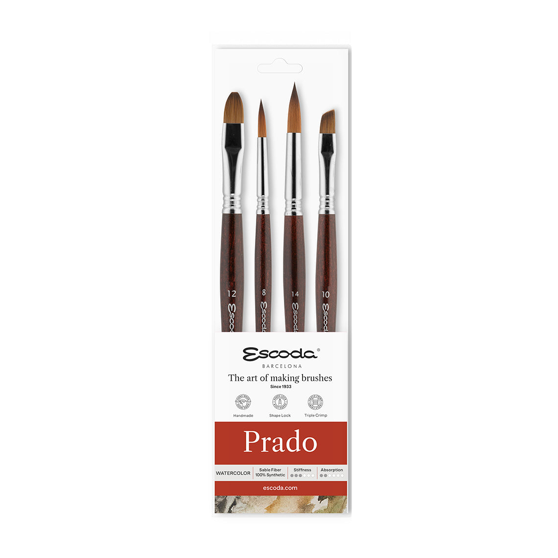Escoda Prado Series Brush Set for Watercolour