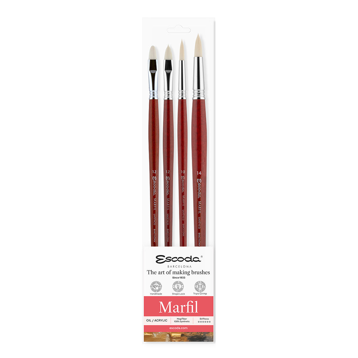 Escoda Marfil Brush Set for Oil and Acrylic
