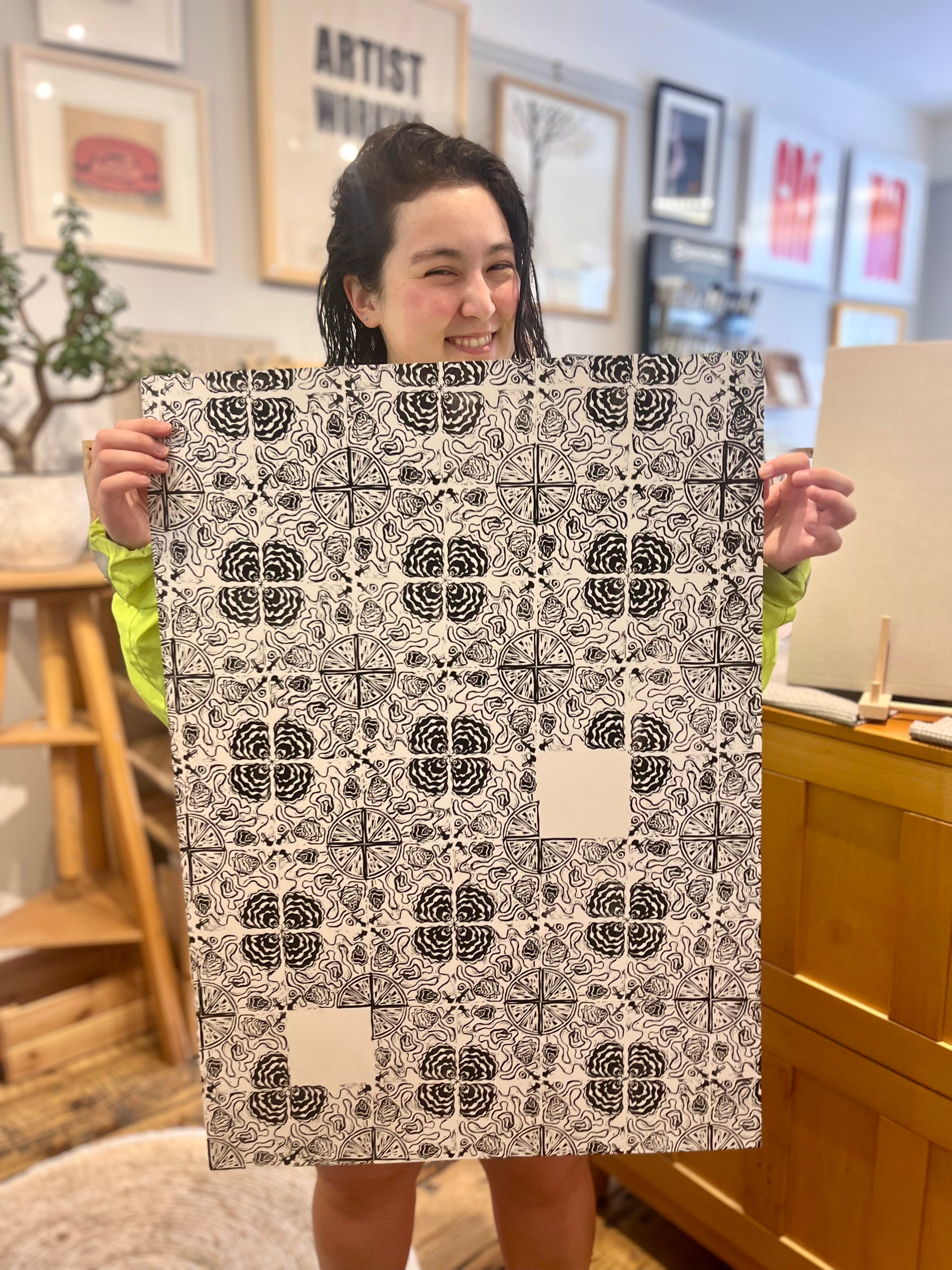 Block Printing with Repetitive Patterns 3 Week-Course