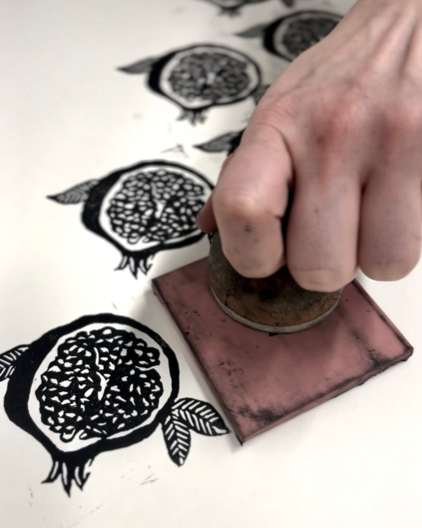 Block Print Rotation Block Printing with Repetitive Patterns 3 Week-Course – Just Art It Galway