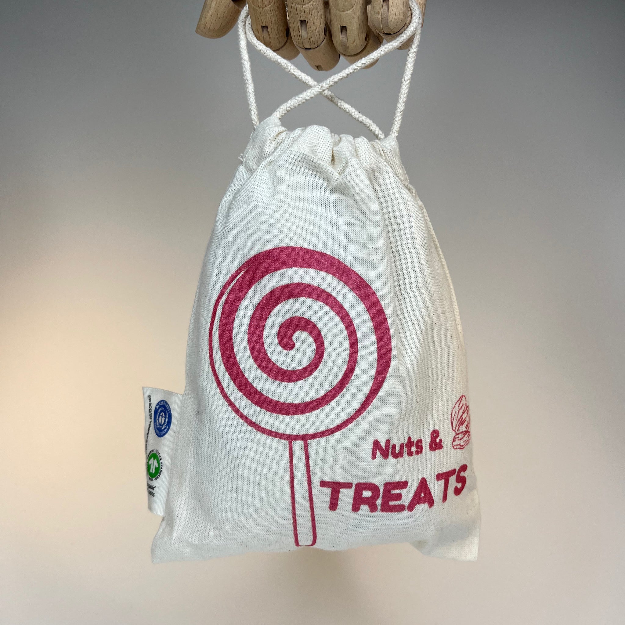 "Nuts & Treats" Lollipop Fair Trade, Organic Cotton Bag