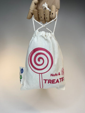 "Nuts & Treats" Lollipop Fair Trade, Organic Cotton Bag