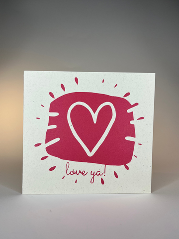 "Love Ya" Square Card