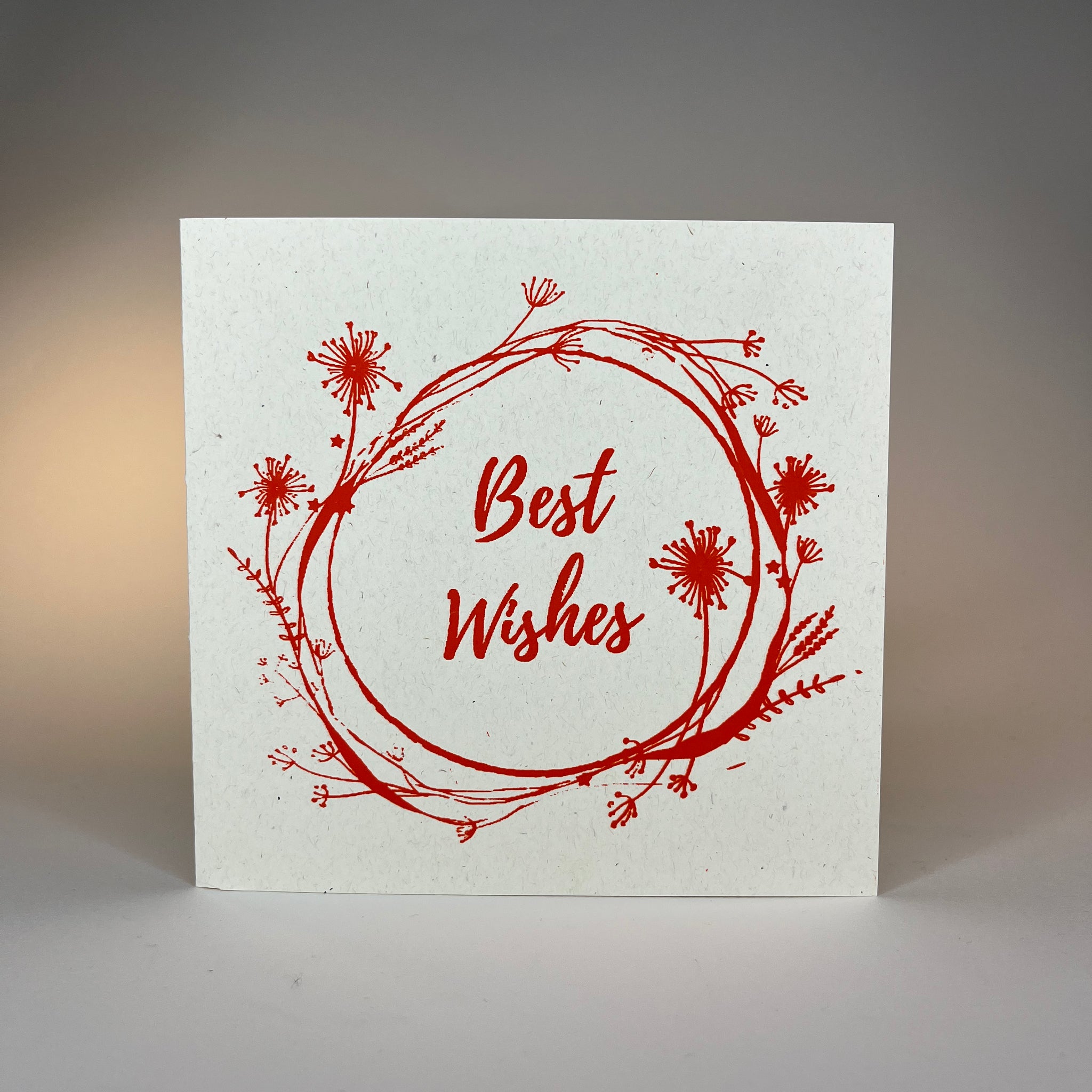 "Best Wishes" Square Card