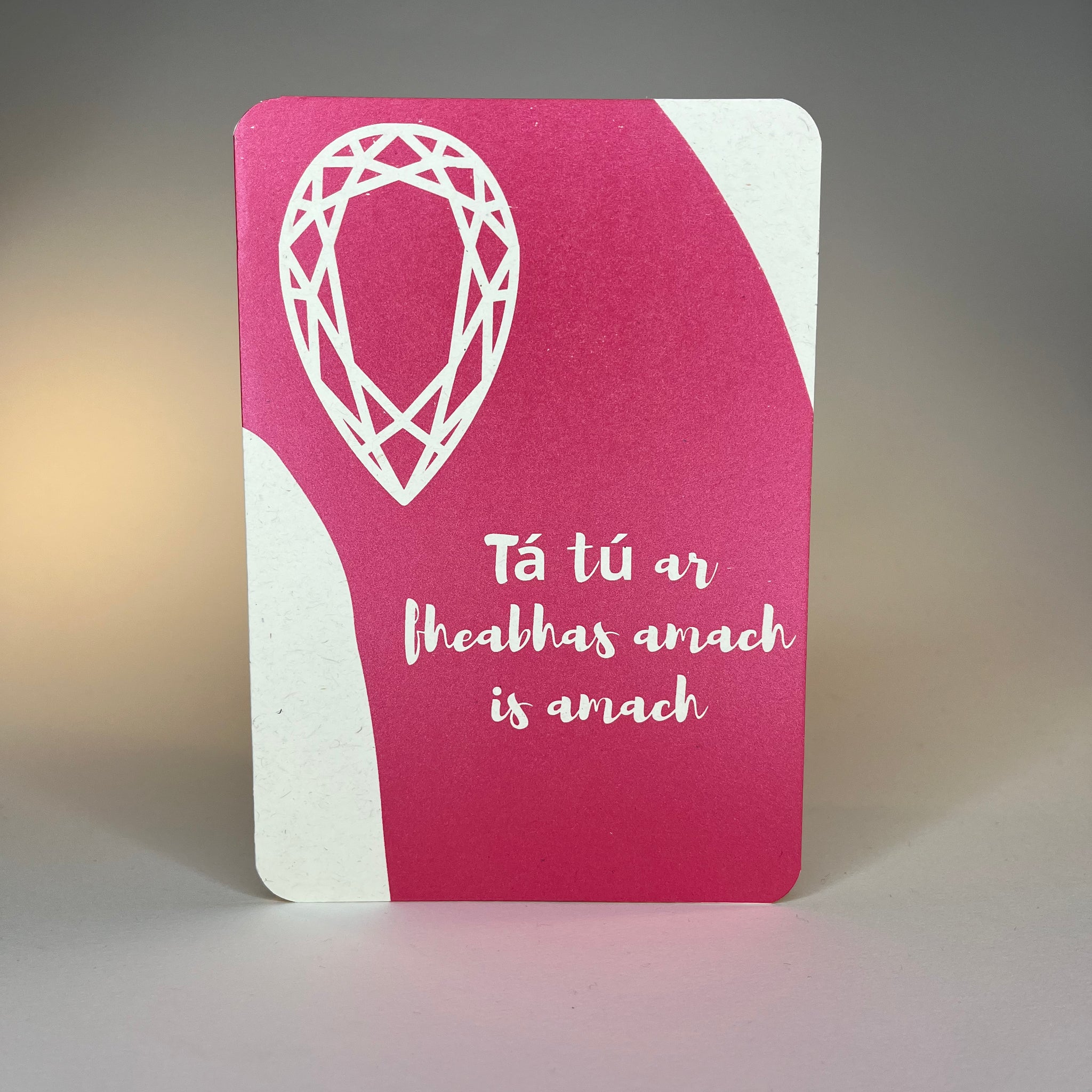 "Tá tú ar fhabhas amach is amach / You are absolutely brilliant" Bilingual Gaeilige Double Printed A5 Card