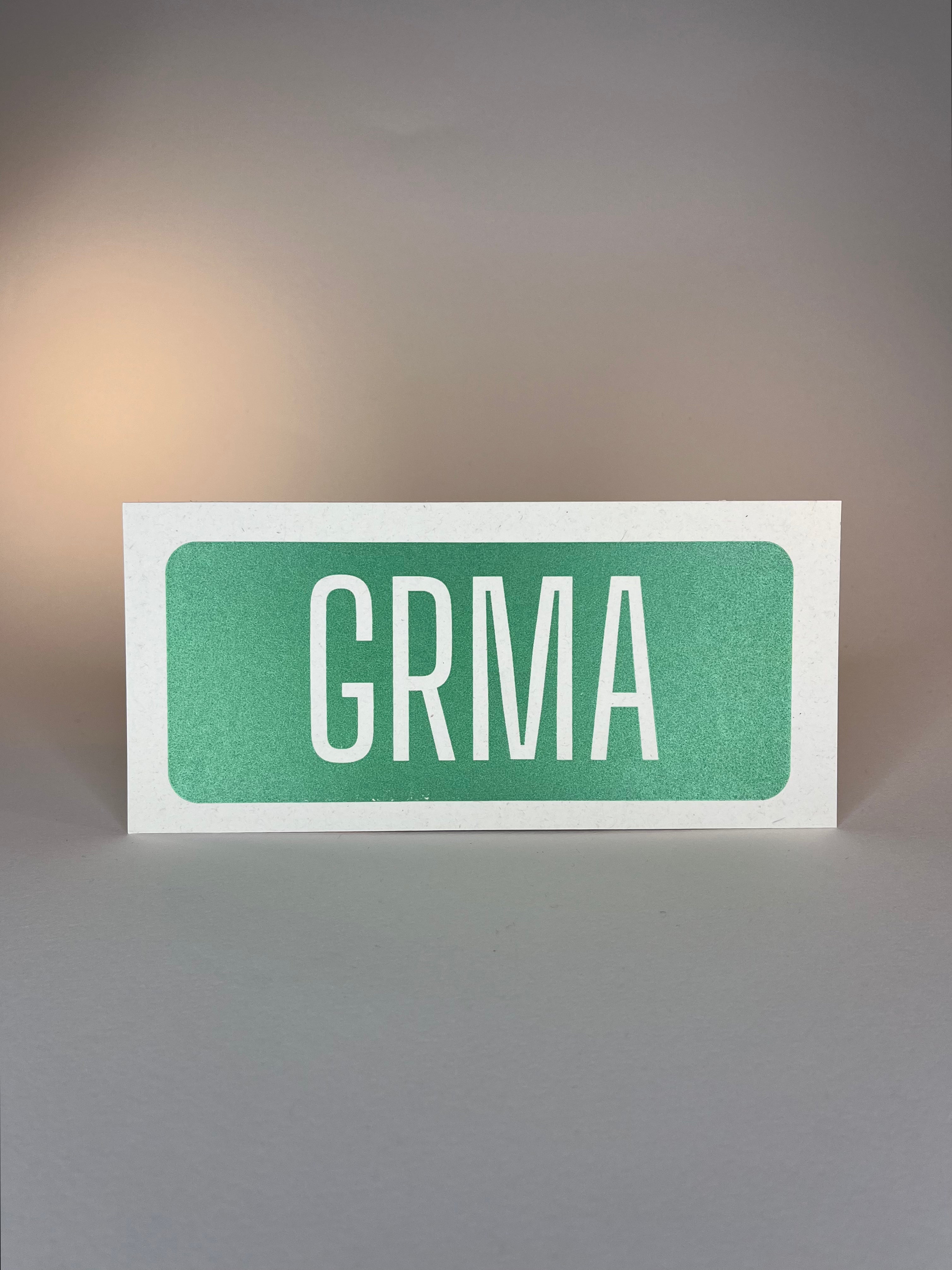 "GRMA" Thank You Card
