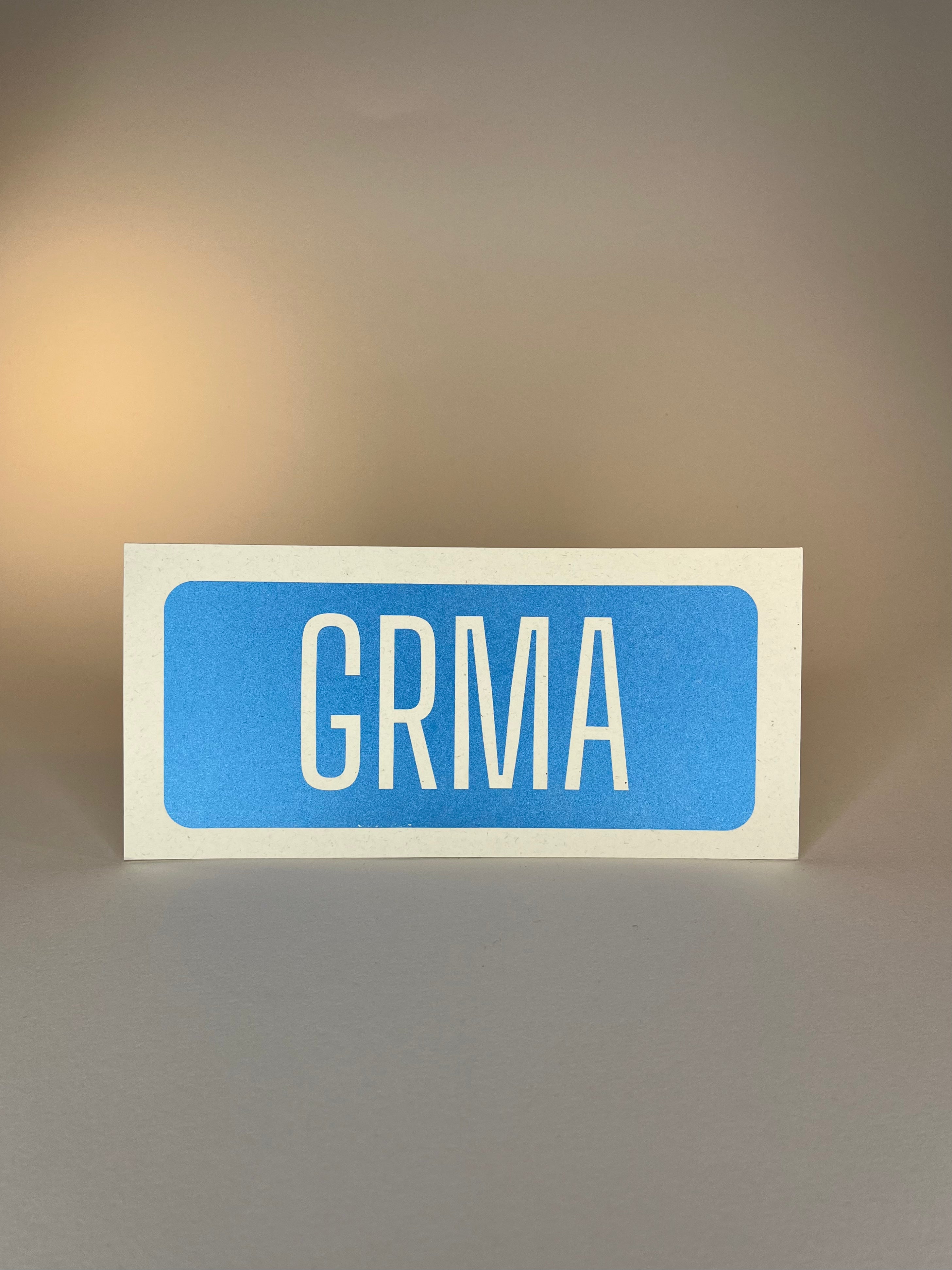 "GRMA" Thank You Card