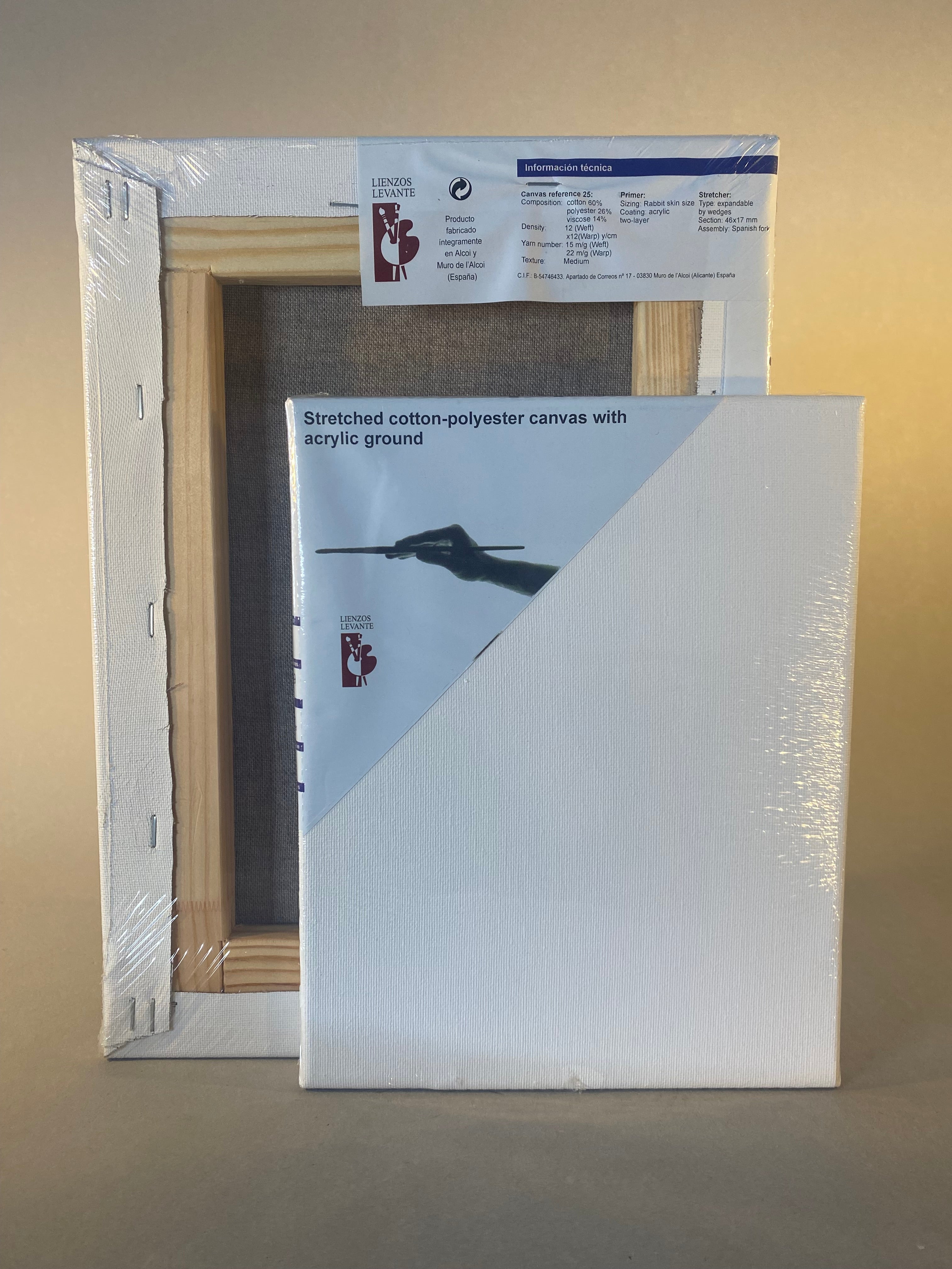 Stretched Canvas Acrylic Ground