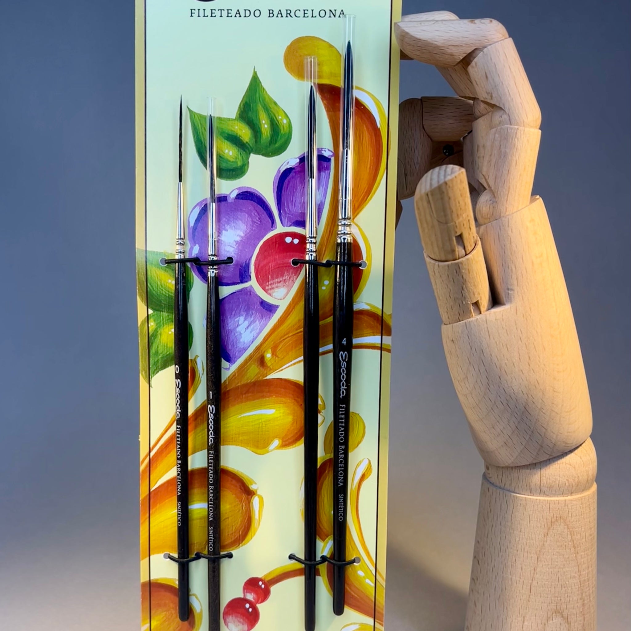 Escoda 6540 Filleting Barcelona Brush Set