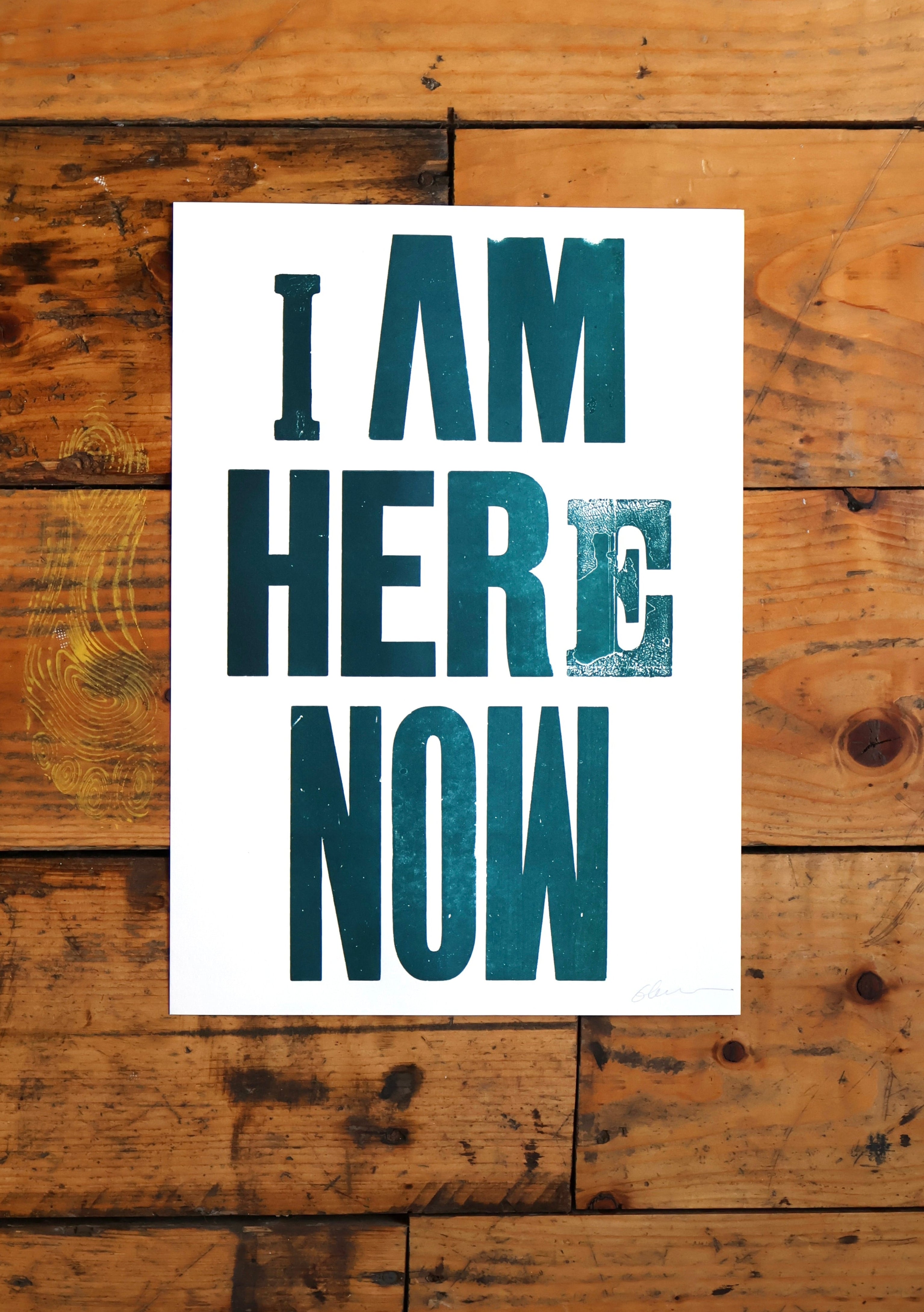 "I Am Here Now" by Elena Santos