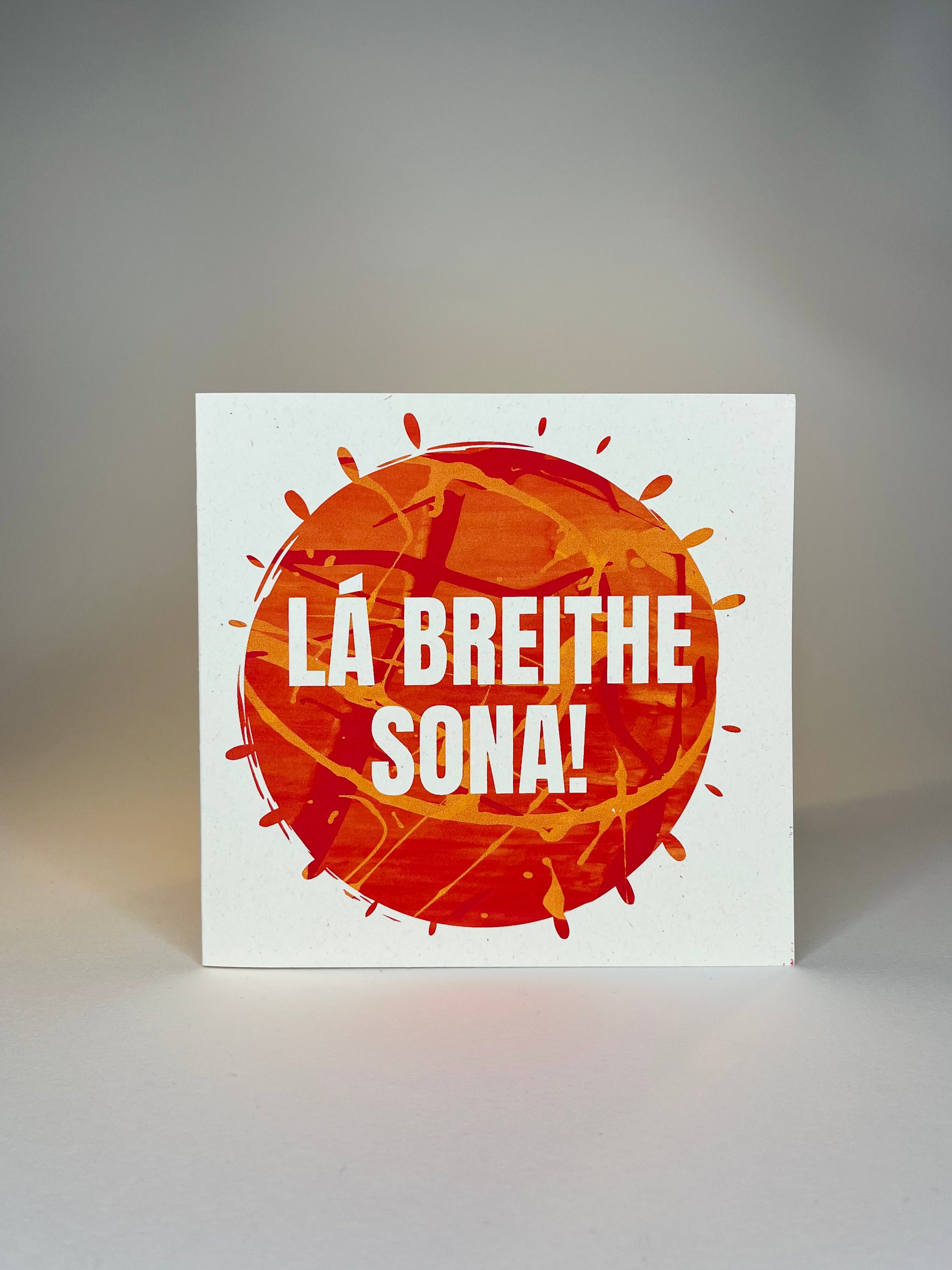 "Lá Breithe Shona / Happy Birthday" Bilingual Double Printed Card