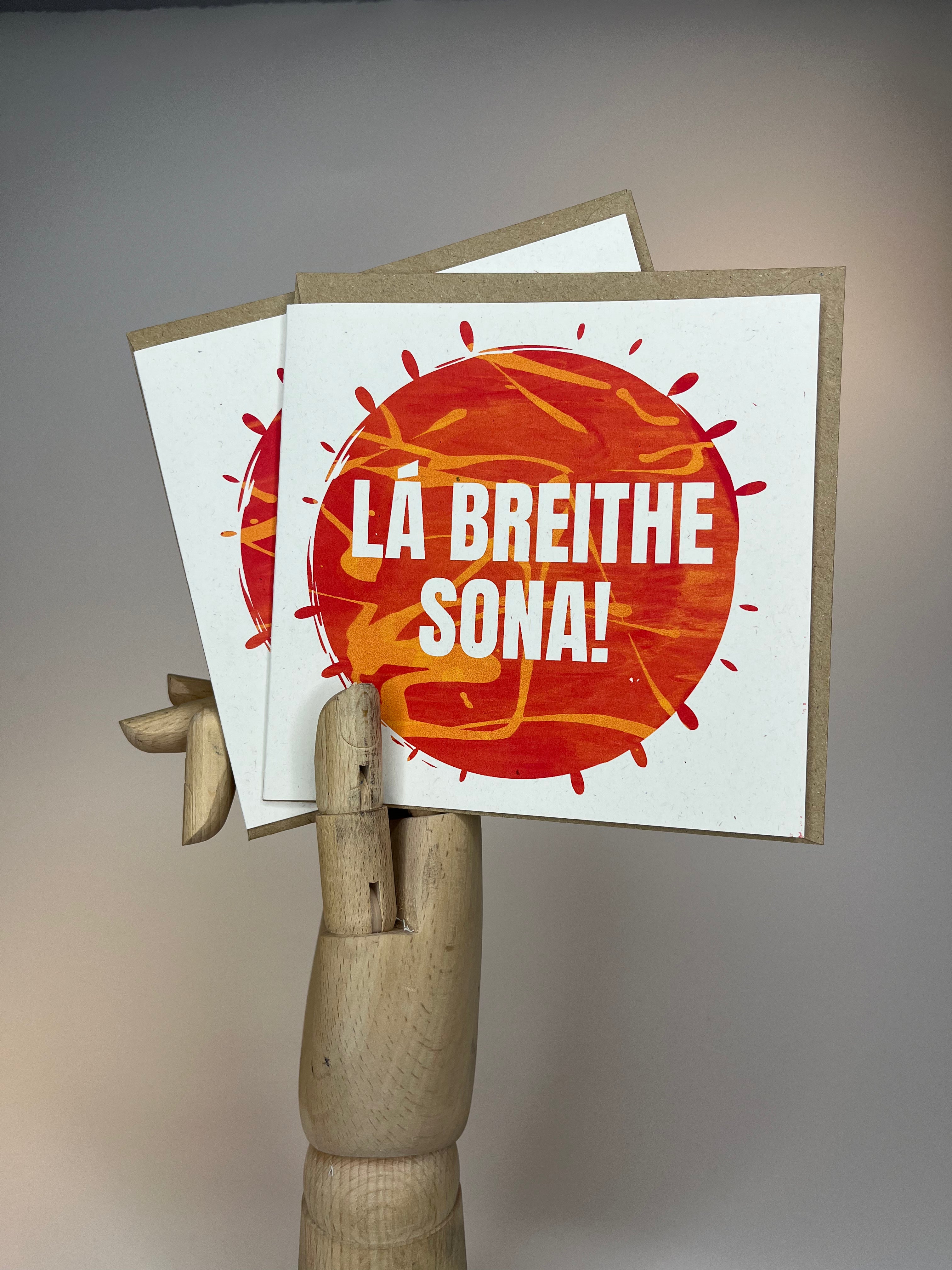 "Lá Breithe Shona / Happy Birthday" Bilingual Double Printed Card
