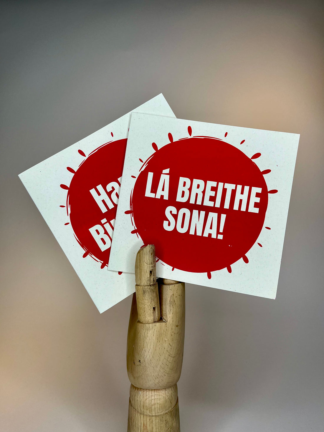 "Lá Breithe Shona / Happy Birthday" Bilingual Double Printed Card