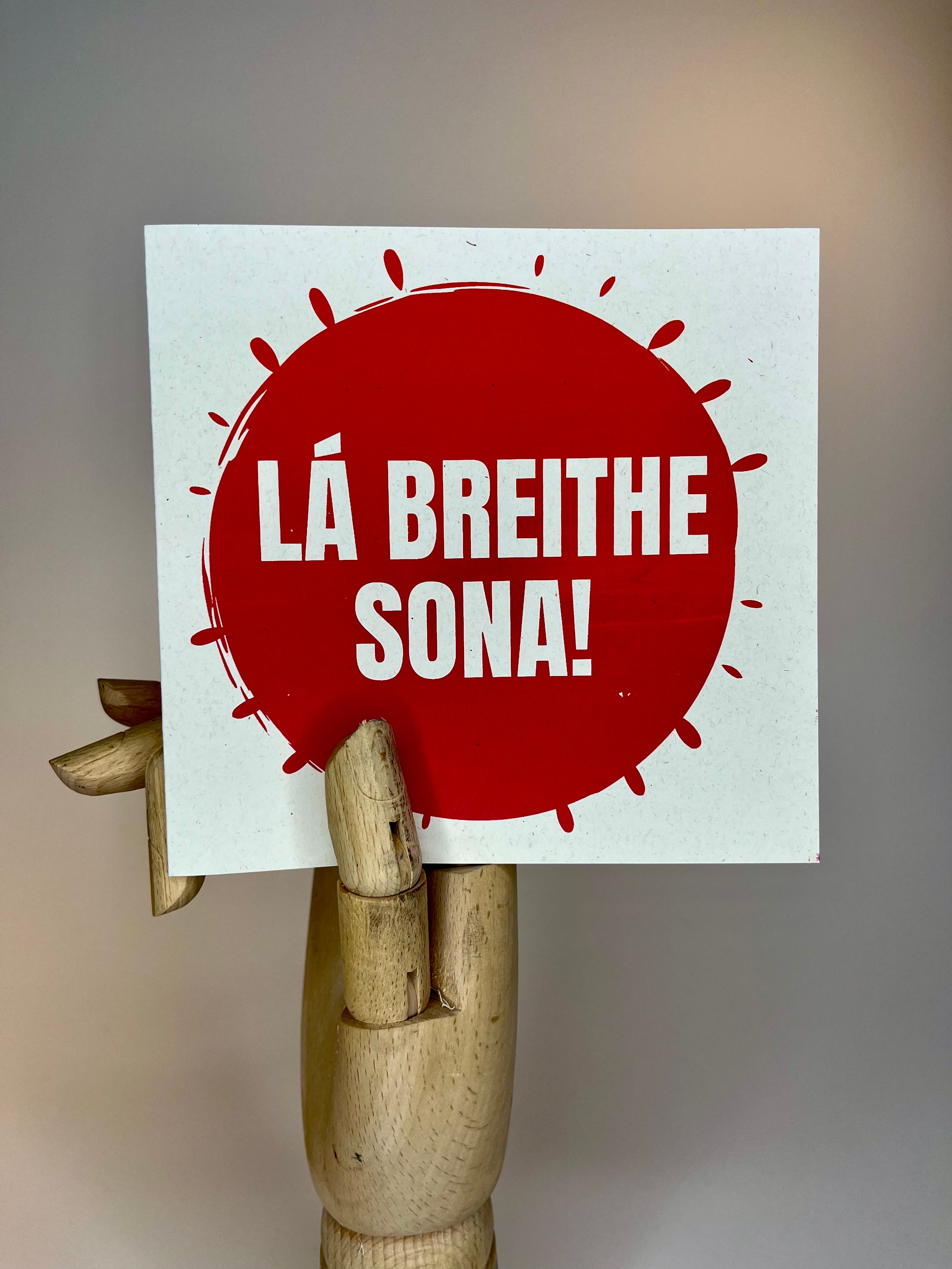 "Lá Breithe Shona / Happy Birthday" Bilingual Double Printed Card