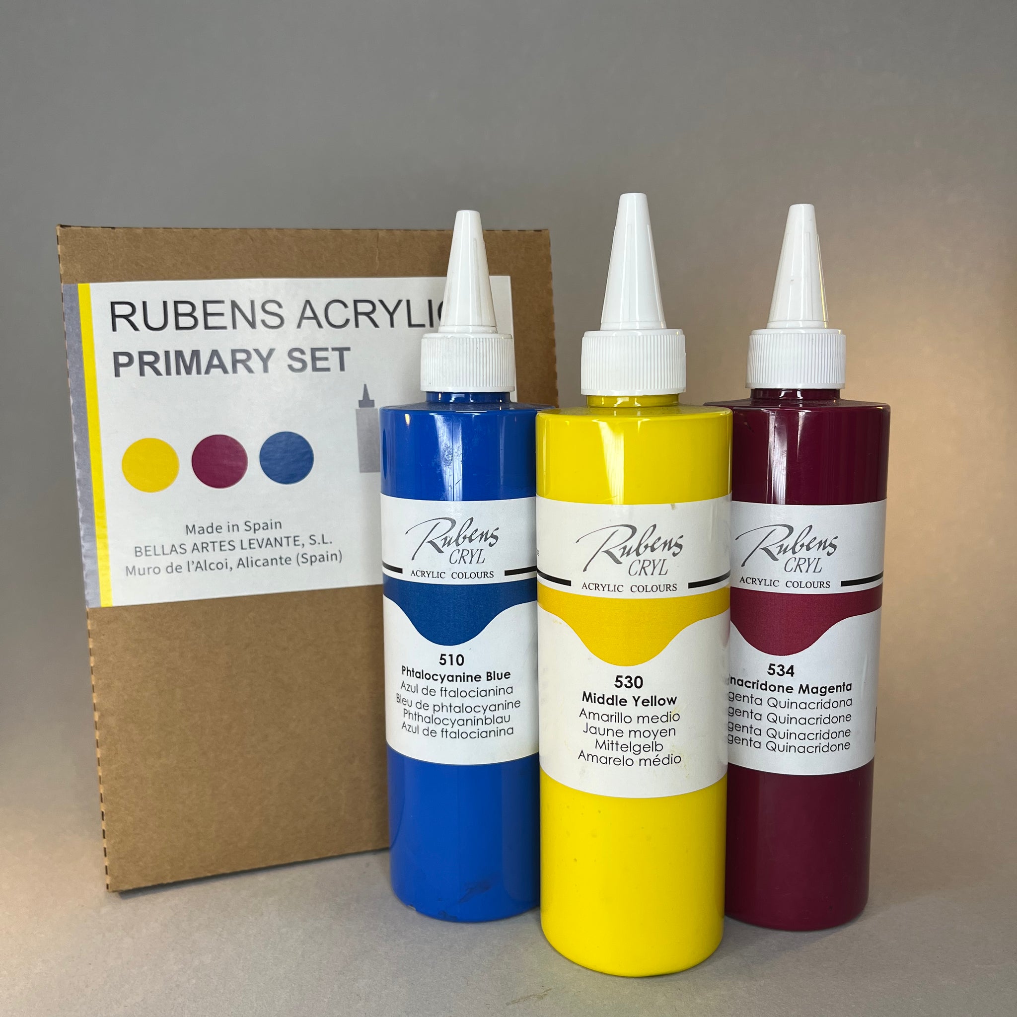 Just Art It x Rubens Acrylic Primary Set