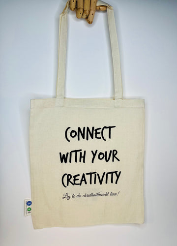 ¨Connect With Your Creativity / Lig le do Chruthaitheact Linn¨ Fair Trade, Organic Cotton Tote Bag