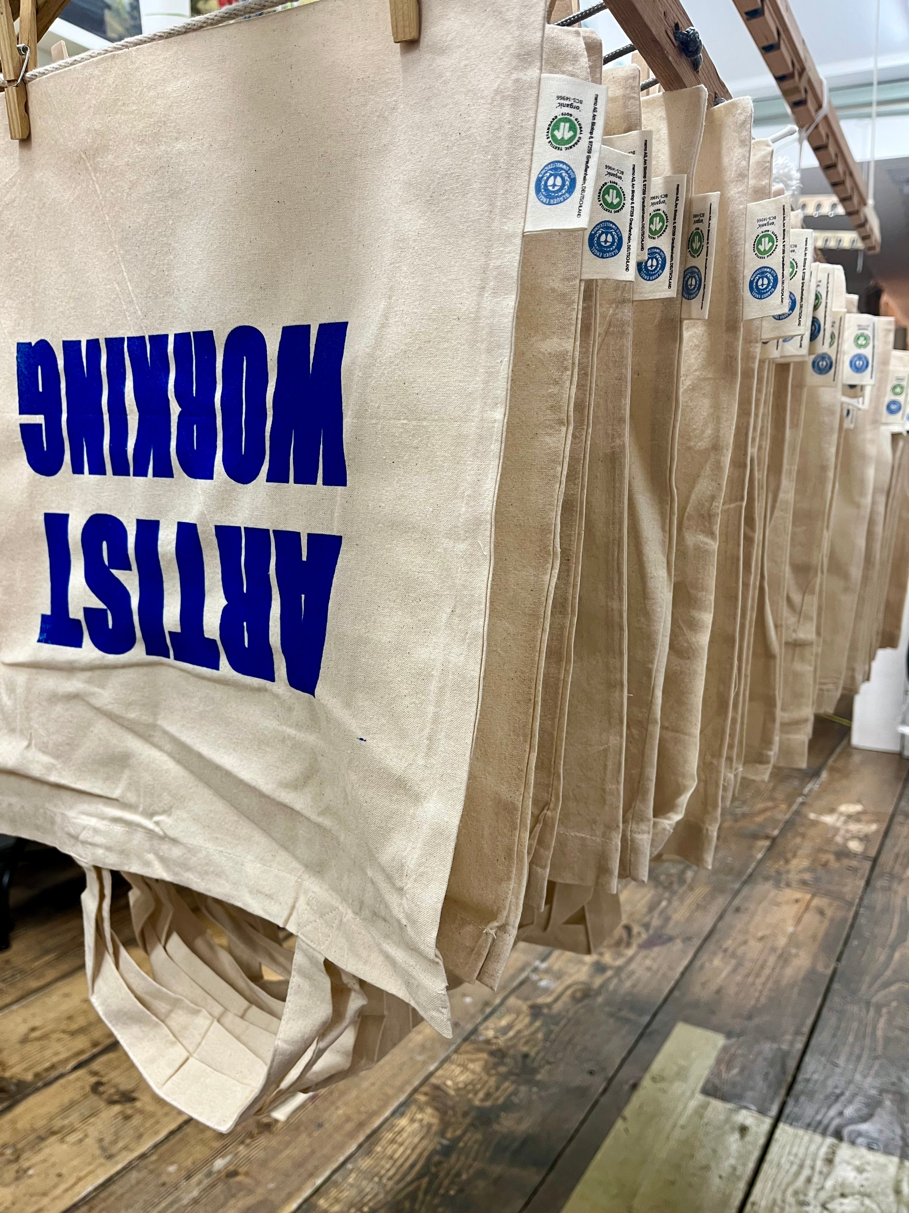 ¨Artist Working¨ Fair Trade, Organic Cotton Tote Bag