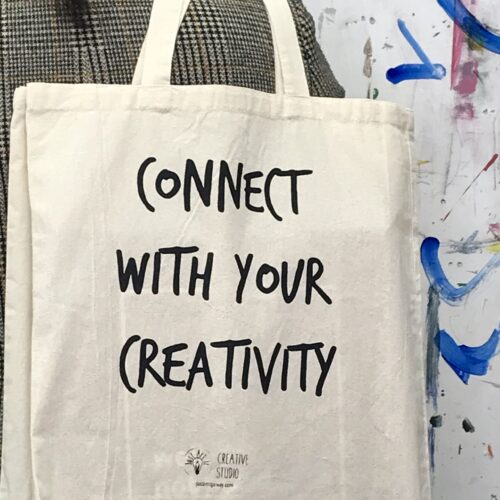 Connect with your creativity Tote Bag
