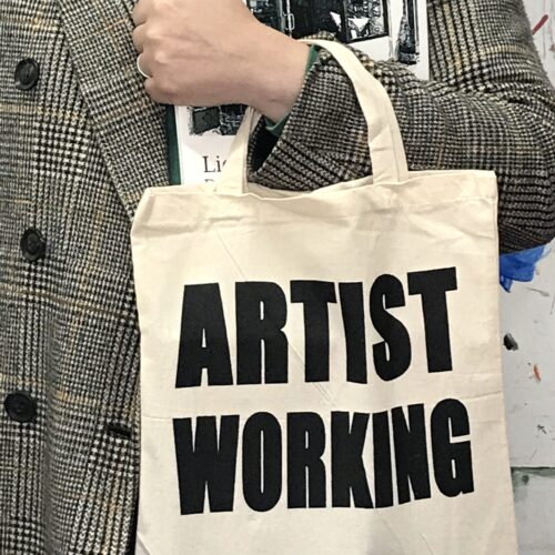 Artist Working Tote Bag